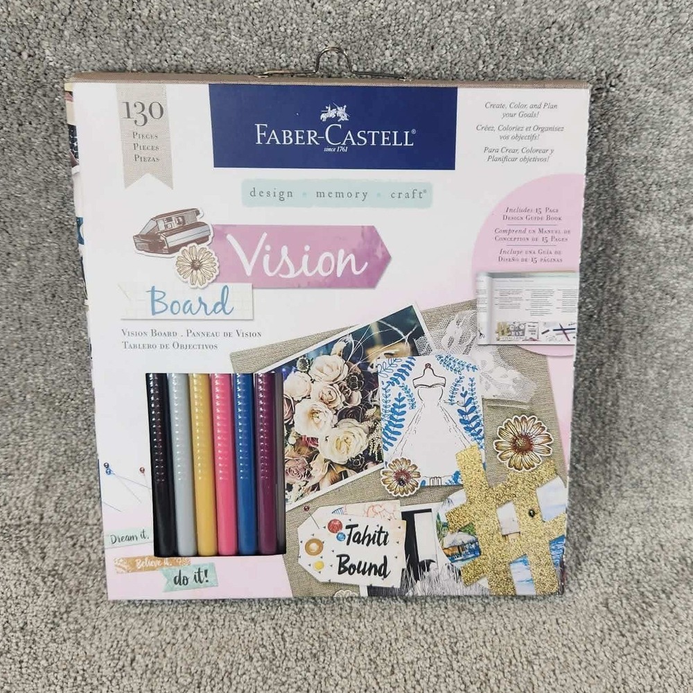 Faber-Castell Vision Board Kit 130 Pieces Multicolor‎ Craft Set